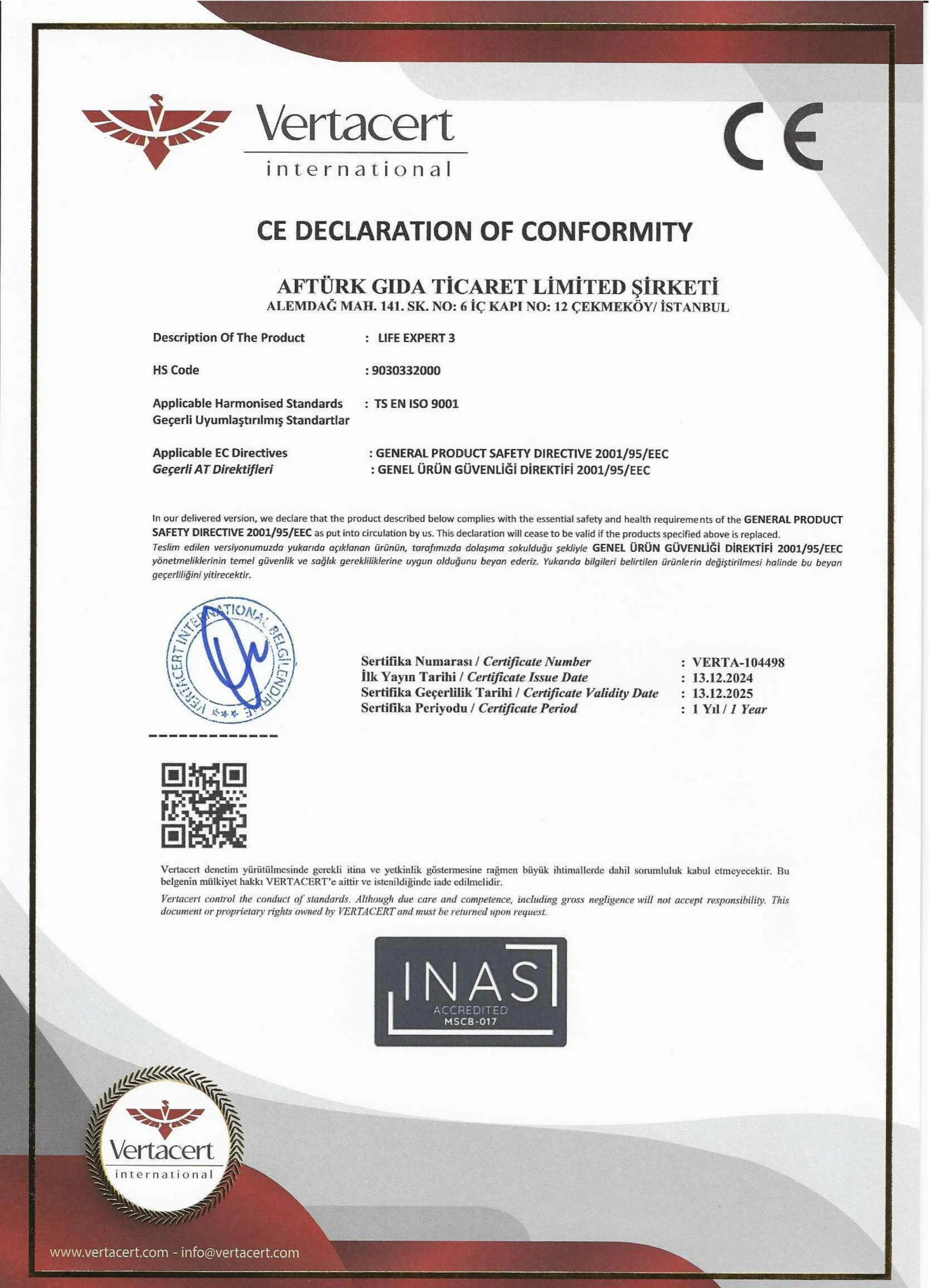WebWellness product certification